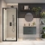 Orbit S6 Black Pivot Shower Door - 6mm Glass