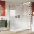 Orbit S8 Fluted Brushed Brass Wet Room Glass Panel 1000mm Wide - 8mm Glass | Thumbnail Image