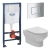 Orbit Solna Round Wall Hung Toilet 5-in-1 Bundle with Grohe Rapid SL Frame
