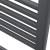 Orbit Strive Straight Heated Towel Rail 800mm H x 500mm W - Anthracite