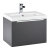 Orbit Supreme Wall Hung 1-Drawer Vanity Unit with Basin 500mm Wide - Graphite Grey
