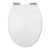 Orbit Vinyl Wrap MDF Soft Close Toilet Seat with Top Fix - High Gloss White