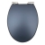 Orbit Vinyl Wrap MDF Soft Close Toilet Seat with Top Fix - Indigo Blue