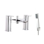 Orbit Muro Bath Shower Mixer Tap with Handset - Chrome