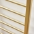 Orbit Vibe Brushed Brass Straight Heated Ladder Towel Rail
