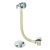 Orbit Round Bath Filler with Sprung Waste and Overflow - Chrome