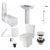 Bliss Complete Bathroom Suite with 1700mm x 850mm LH L-Shaped Shower Bath