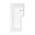 Ivo Modern Complete Bathroom Suite with L-Shaped Bath 1700mm - Right Handed