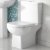 Nuie Asselby Close Coupled Pan Push Button Cistern - Excluding Seat