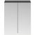 Nuie Athena Mirrored Cabinet (50/50) 600mm Wide - Gloss Grey