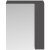 Nuie Athena Mirrored Cabinet (75/25) 600mm Wide - Gloss Grey