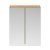 Nuie Athena Mirrored Cabinet (50/50) 600mm Wide - Natural Oak