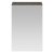 Nuie Athena 1-Door Mirrored Bathroom Cabinet 715mm H x 450mm W - Brown Grey Avola