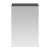 Nuie Athena 1-Door Mirrored Bathroom Cabinet 715mm H x 450mm W - Gloss Grey