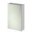 Nuie Athena 1-Door Mirrored Bathroom Cabinet 715mm H x 450mm W - Gloss Grey Mist