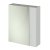 Nuie Athena Mirrored Cabinet (75/25) 600mm Wide - Gloss Grey Mist