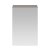 Nuie Athena 1-Door Mirrored Bathroom Cabinet 715mm H x 450mm W - Stone Grey