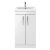 Nuie Athena Floor Standing 2-Door Vanity Unit with Basin-3 500mm Wide - Gloss White