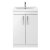 Nuie Athena Floor Standing 2-Door Vanity Unit with Basin-3 600mm Wide - Gloss White