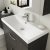 Nuie Athena Floor Standing 2-Drawer Vanity Unit with Basin-3 800mm Wide - Gloss Grey