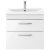 Nuie Athena Wall Hung 2-Drawer Vanity Unit with Basin-3 600mm Wide - Gloss White | Thumbnail Image