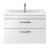 Nuie Athena Wall Hung 2-Drawer Vanity Unit with Basin-3 800mm Wide - Gloss White