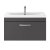 Nuie Athena Wall Hung 1-Drawer Vanity Unit with Basin-3 800mm Wide - Gloss Grey
