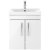 Nuie Athena Wall Hung 2-Door Vanity Unit with Basin-2 500mm Wide - Gloss White