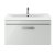 Nuie Athena Wall Hung 1-Drawer Vanity Unit with Basin-1 800mm Wide - Gloss Grey Mist