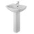 Nuie Ava Complete Bathroom Suite with B-Shaped Shower Bath 1700mm - Left Handed