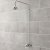 Nuie Beaumont Traditional Shower Riser Kit 4 Inch Fixed Head - Chrome