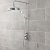 Nuie Beaumont Traditional Exposed Shower Valve Triple Handle - Chrome