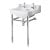 Nuie Carlton Basin with Washstand 560mm Wide - 2 Tap Hole