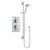 Nuie Rectangular Twin Valve Concealed Mixer Shower with Slider Rail Kit
