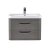 Nuie Eclipse Wall Hung 2-Drawer Vanity Unit with Basin 600mm Wide - Midnight Grey