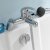 Nuie Eon Single Lever Bath Shower Mixer Tap Pillar Mounted - Chrome