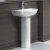 Nuie Harmony Basin and Full Pedestal 500mm Wide - 1 Tap Hole