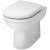 Nuie Ivo Comfort Back to Wall Toilet Pan - Soft Close Seat