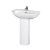 Nuie Knedlington Bathroom Suite with Close Coupled Toilet and Basin - 1 Tap Hole