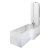 Nuie L-Shaped Square Shower Bath with Front Panel and Screen