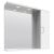 Nuie Mayford Mirrored Bathroom Cabinet 750mm H x 850mm W White - Right Handed