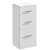 Nuie Mayford 3-Drawer Unit 350mm Wide x 300mm Deep - Gloss White