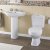 Nuie Melbourne Large Basin and Full Pedestal 550mm Wide - 1 Tap Hole