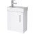 Nuie Vault Wall Hung 1-Door Vanity Unit with Basin 400mm Wide - Gloss White