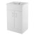 Nuie Eden Floor Standing 2-Door Vanity Unit with Basin-1 500mm Wide - Gloss White