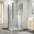 Nuie Pacific Hinged Shower Enclosure 900mm x 700mm Excluding Tray - 6mm Glass