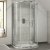 Nuie Pacific D-Shaped Shower Enclosure 1050mm x 900mm - 6mm Glass