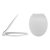 Nuie Round Thermoplastic Bottom Fixing Toilet Seat with Soft Close Hinges - White