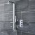 Nuie Volt Concealed Shower Valve Triple Handle with Diverter - Chrome