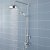 Hudson Reed Victorian Grand Shower Riser Kit with Diverter with Fixed Shower Head and Handset - Chrome